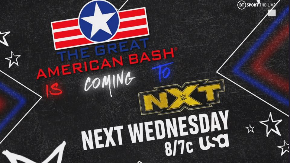 ‘Great American Bash’ Announced For Next Week’s NXT