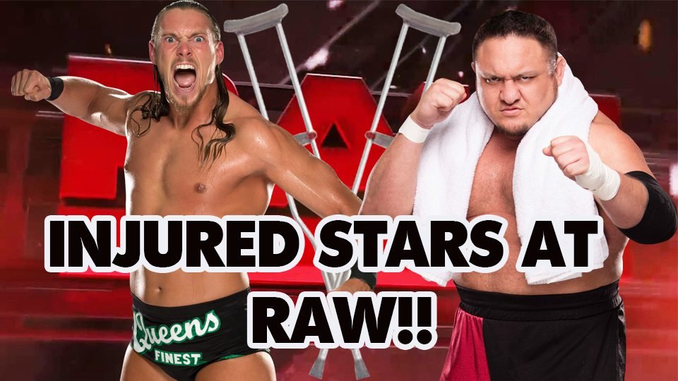 Injured Superstars Backstage At Raw