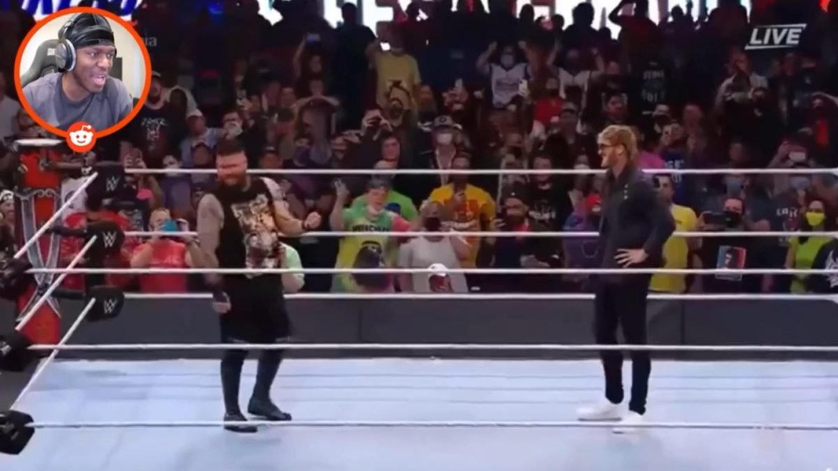 Watch KSI React To Logan Paul WrestleMania Appearance (VIDEO)