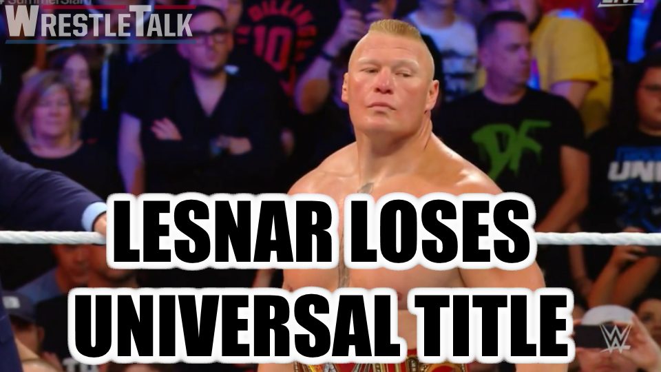 Brock Lesnar LOSES WWE Universal Title at WWE SummerSlam 2018