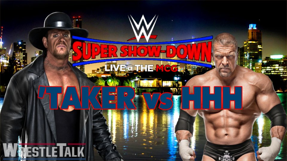 Undertaker vs. Triple H At WWE Super Show-Down In Australia