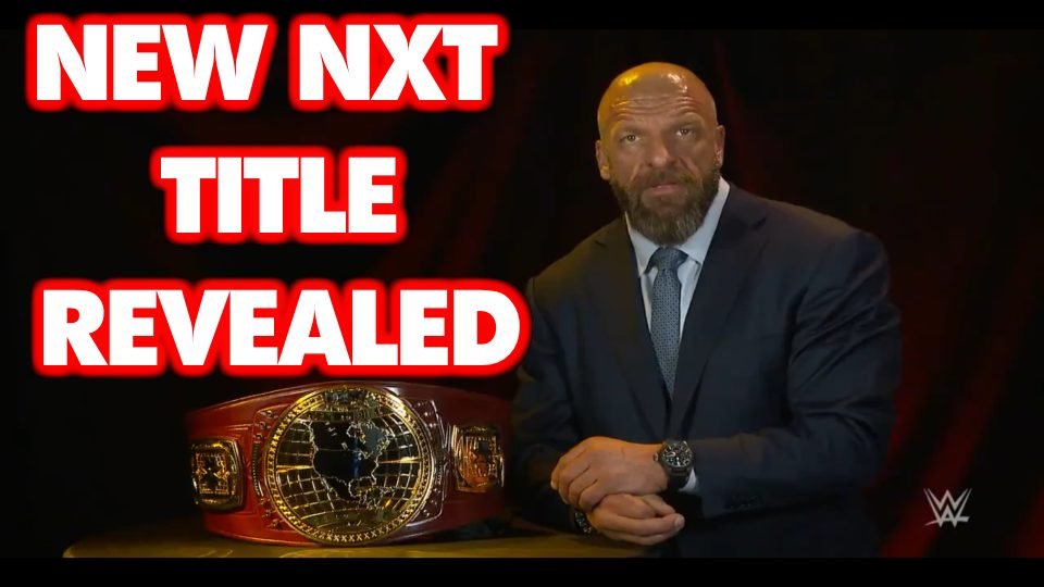 New NXT Title Design REVEALED