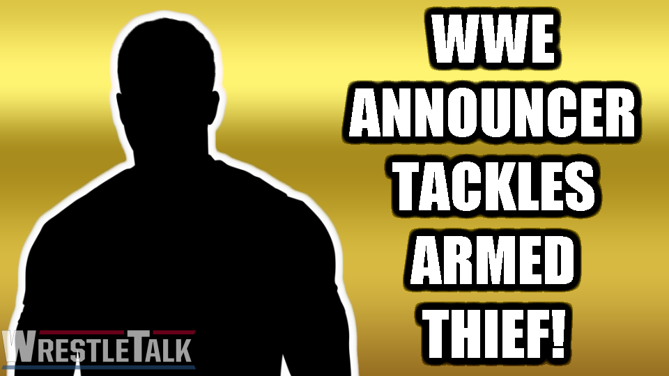 WWE Announcer Tackles Armed Thief!