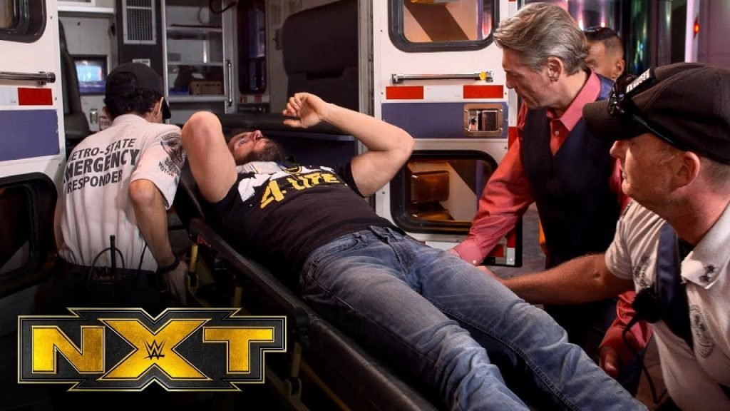 Watch Johnny Gargano Get Loaded Into An Ambulance After NXT (VIDEO)