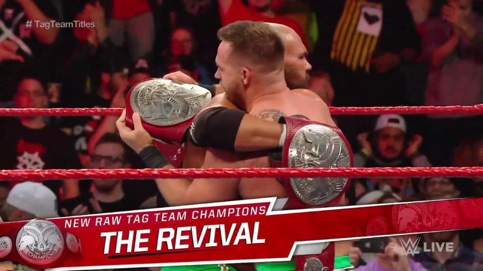The Revival Win The Raw Tag Team Championships