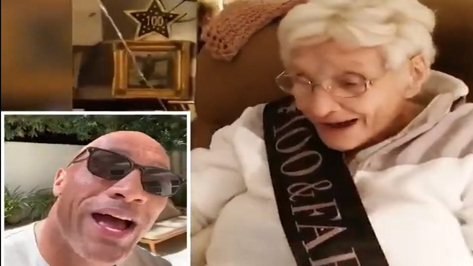 The Rock Wishes 100-Year-Old Superfan Happy Birthday (VIDEO)