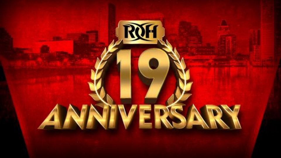 ROH Champion Injured, Off 19th Anniversary Show