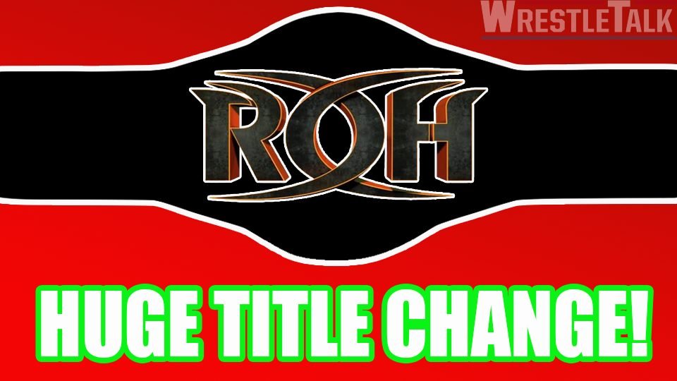 TITLE CHANGE at ROH TV Tapings