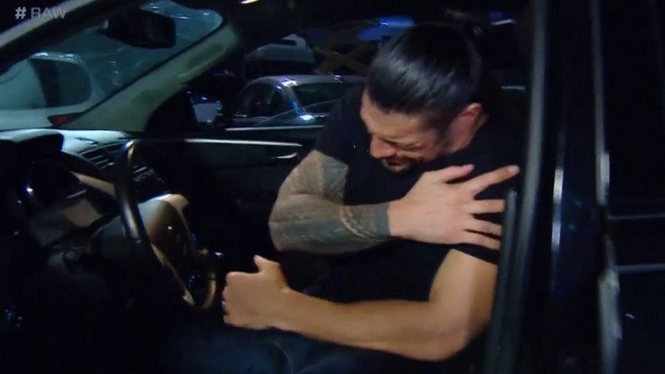 Roman Reigns Almost Struck By Car On WWE Raw