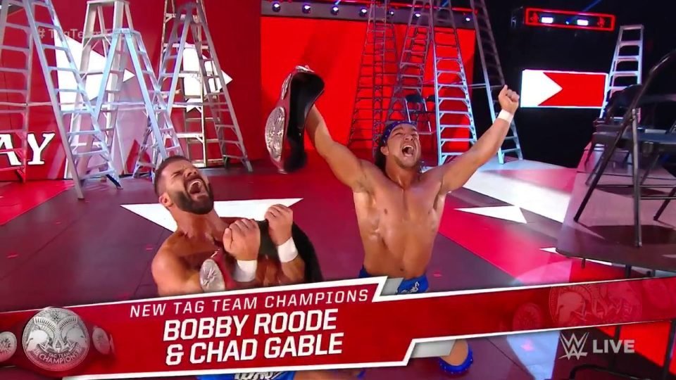 Roode & Gable Become New Tag Team Champions On Raw