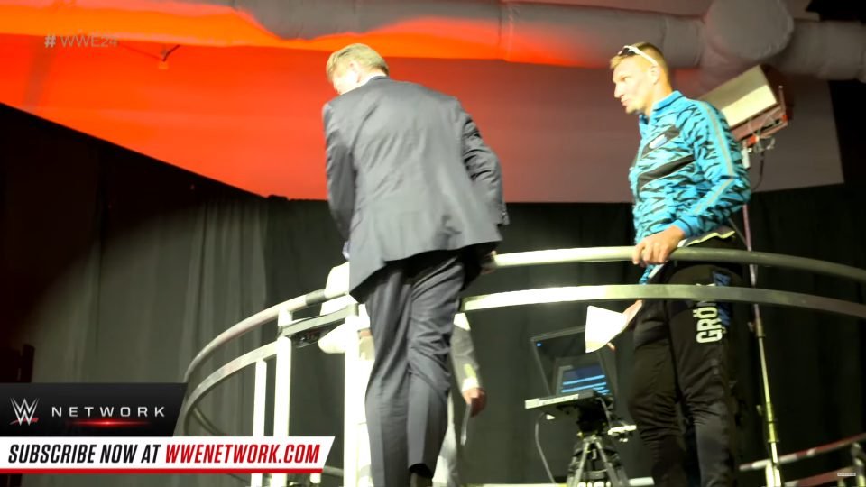 Watch Vince McMahon Jump Off WWE Performance Center Platform (VIDEO)