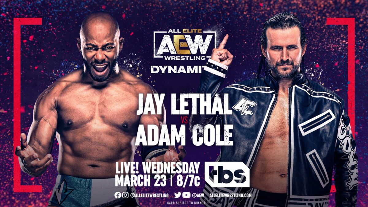 Adam Cole vs. Jay Lethal Added To AEW Dynamite