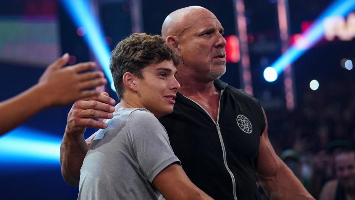 WWE star Goldberg wrestles for love of son at SummerSlam