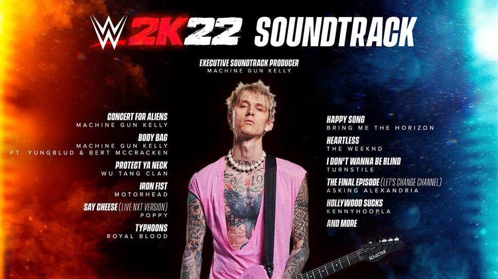 Machine Gun Kelly To Be A Playable Character In WWE 2K22