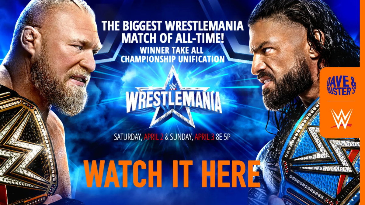WrestleMania 38 & Future WWE Premium Live Events To Air In Dave & Buster’s Nationwide