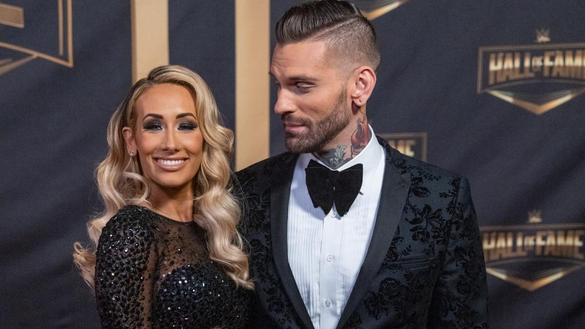 Wwe commentator corey store graves carmella