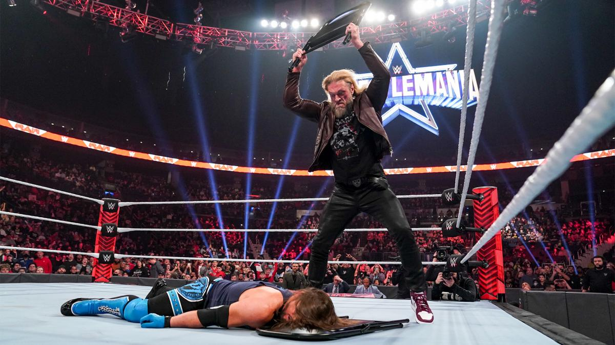 Clarification On Which Night Of WrestleMania 38 Edge Vs AJ Styles Will Take Place