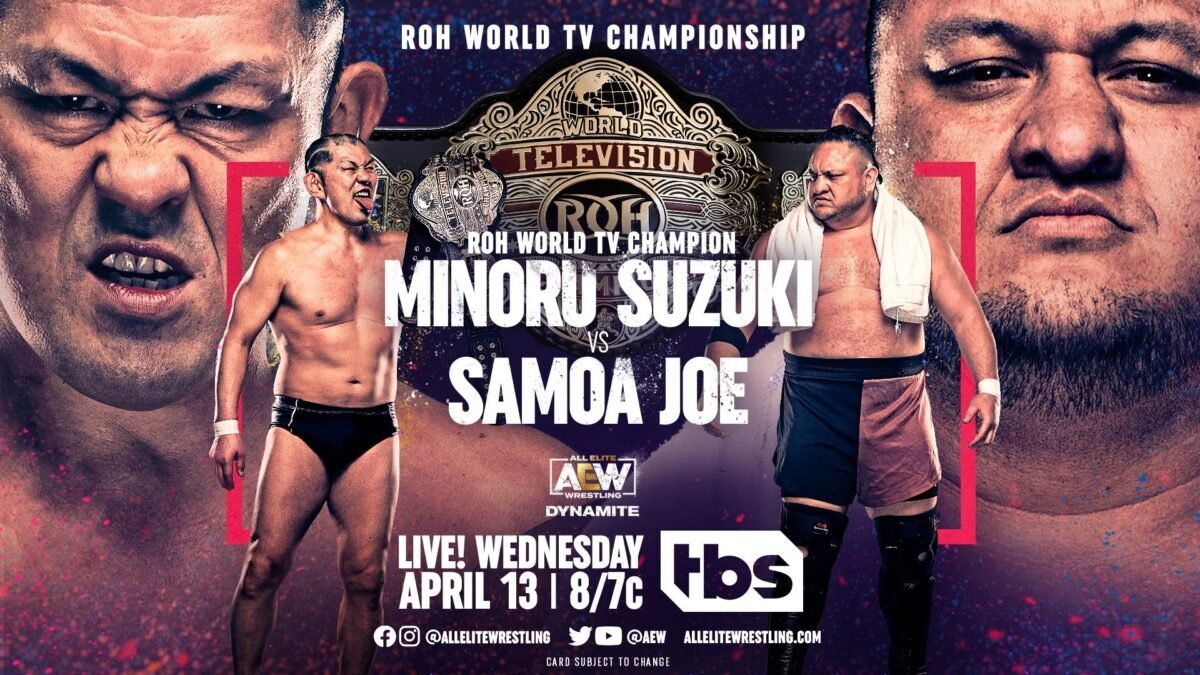 Title Match Announced For AEW Dynamite: Minoru Suzuki Vs. Samoa Joe