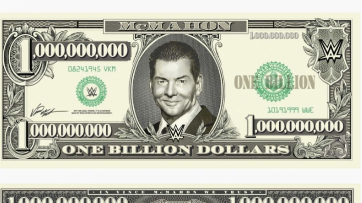 WWE Selling Vince McMahon One Billion Dollar Bill