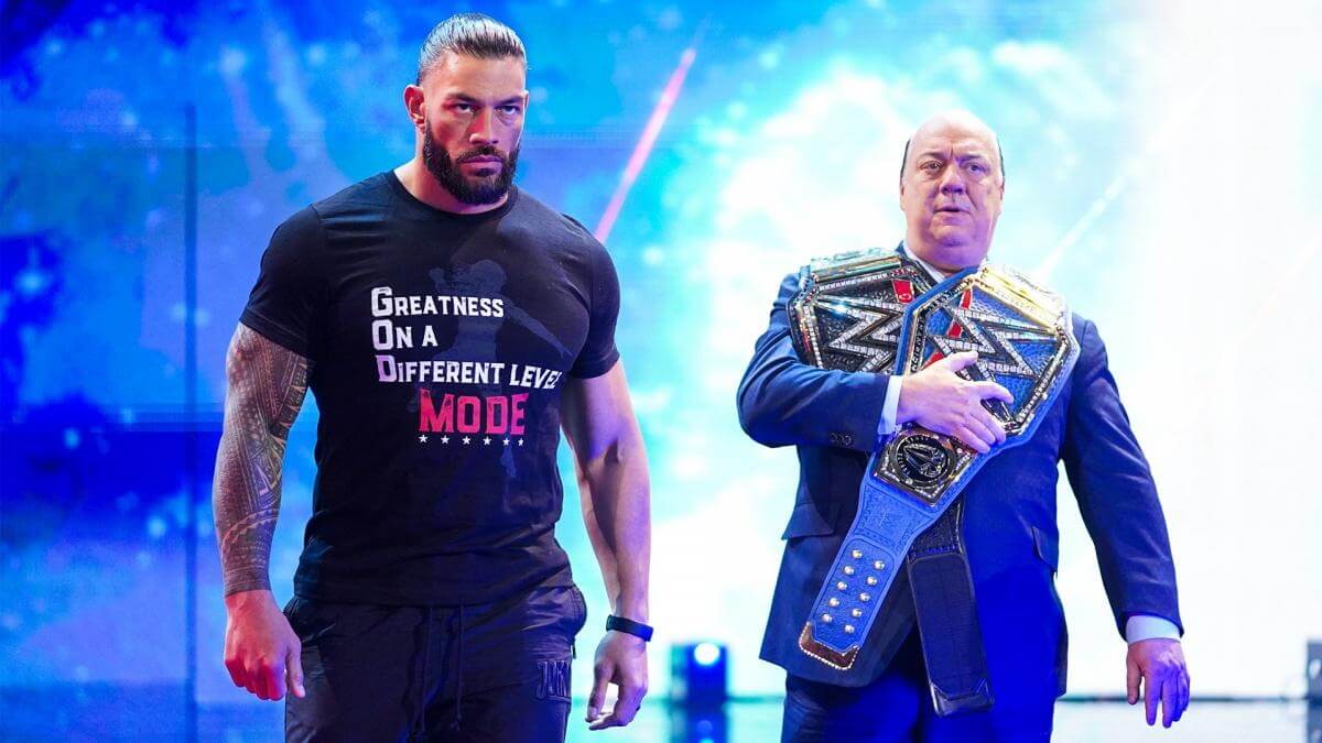 Roman Reigns Paul Heyman Undisputed Wwe Universal Champion April 30 A 