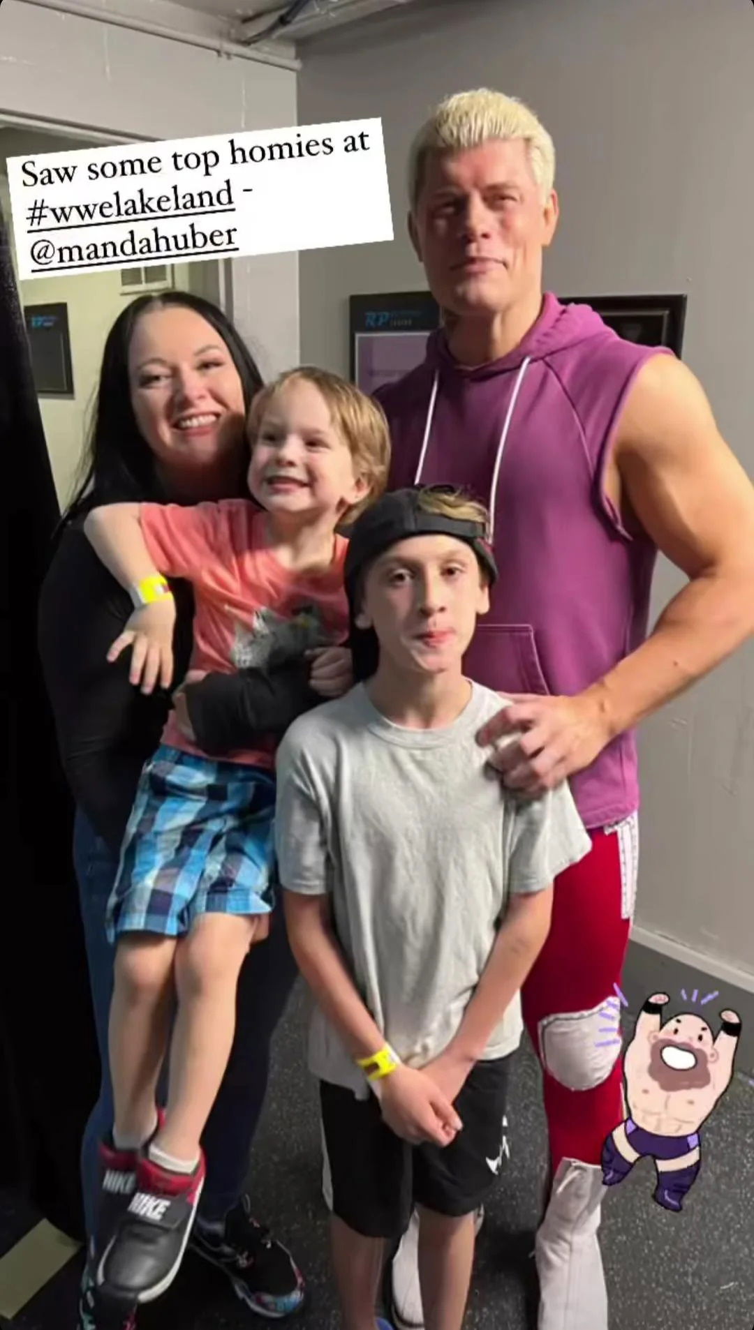 PHOTO Brodie Lee Jr Backstage At WWE House Show With Cody Rhodes