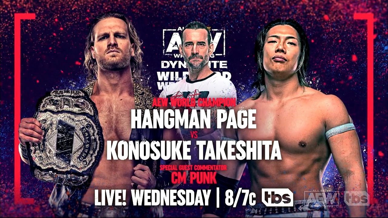 AEW Champion Hangman Adam Page Vs. Konosuke Takeshita, Both Jokers Revealed On Next Week’s AEW Dynamite