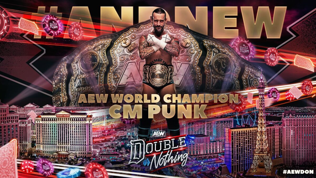 CM Punk Wins AEW World Championship At AEW Double Or Nothing