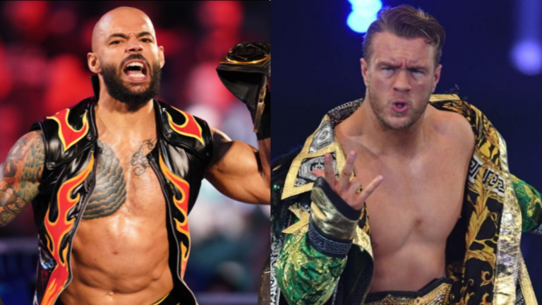 Ricochet (WWE star) and Will Ospreay (AEW star)