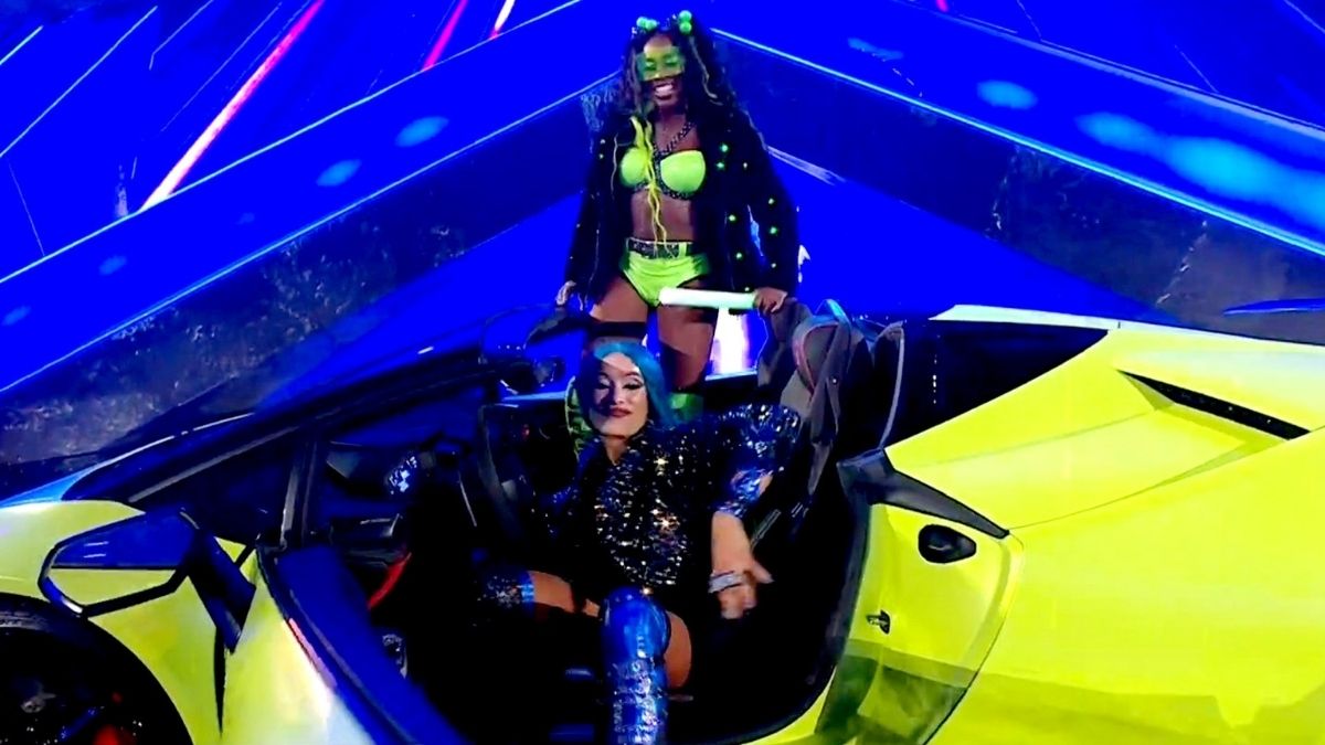 Sasha Banks and Naomi were added back to WWE's intro video at Crown Jewel for the first time since they walked out of the May 16 episode of Raw.