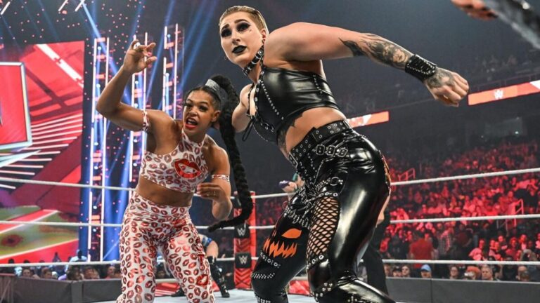WWE stars Rhea Ripley and Bianca Belair