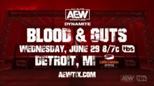 Lineup For AEW Blood & Guts Match Revealed