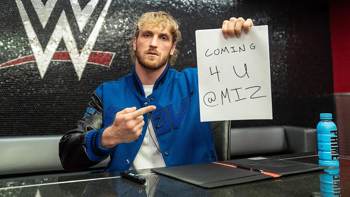 Logan Paul Sends Message To The Miz During WWE Contract Signing