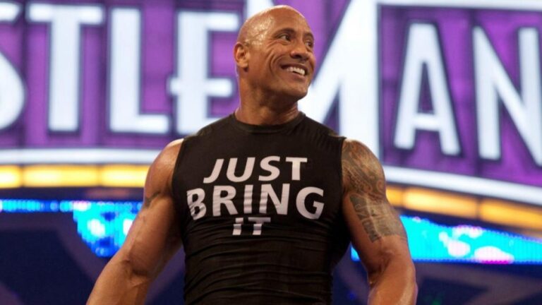 The Rock at WWE WrestleMania