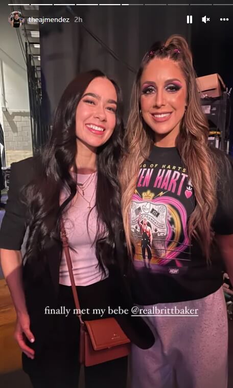 AJ Lee Backstage At AEW Double Or Nothing (PHOTOS) - WrestleTalk