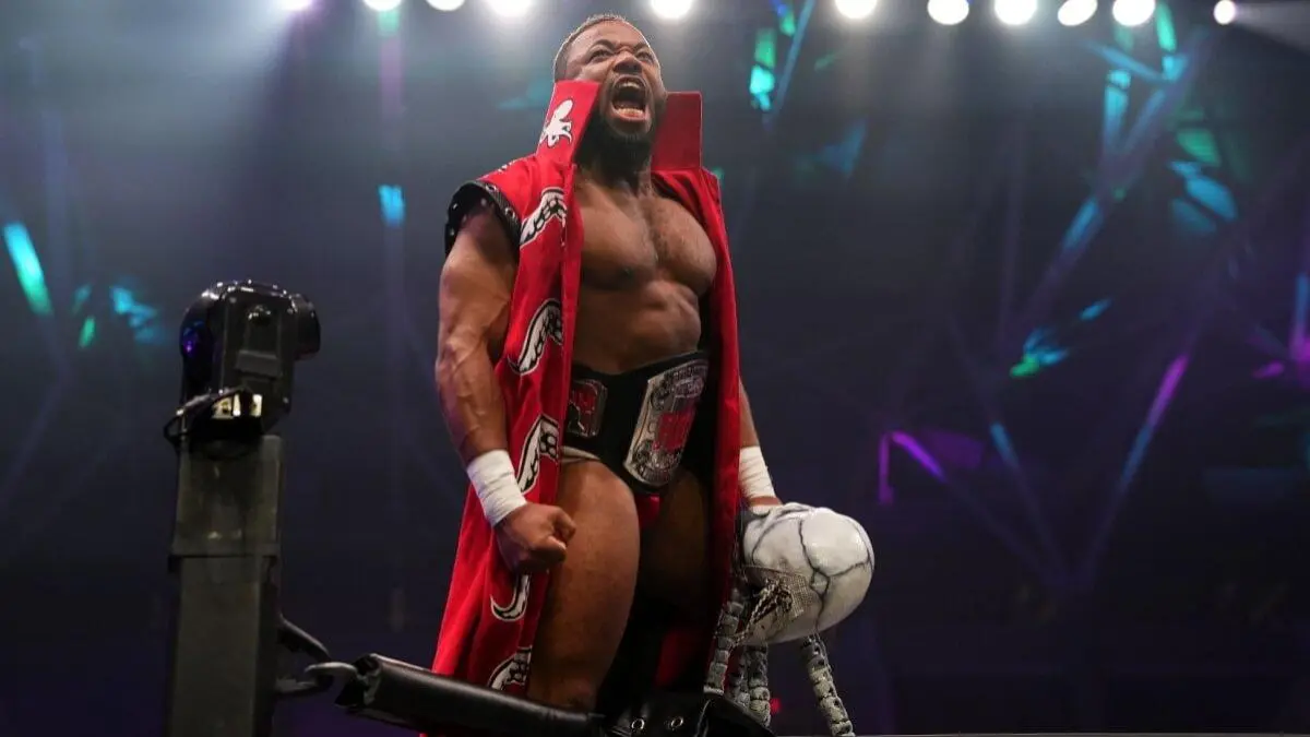 AEW Rampage Jonathan Gresham with ROH Championship belt