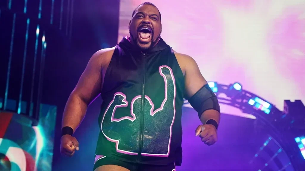 Keith Lee making his AEW entrance.