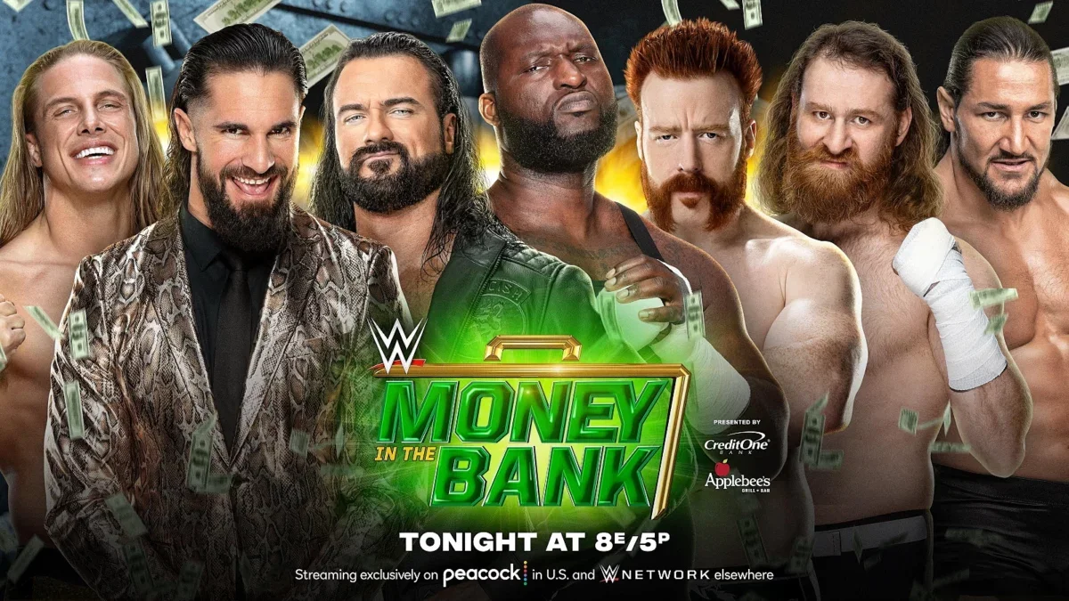 Omos and the other announced participants in the 2022 men's Money in the Bank ladder match