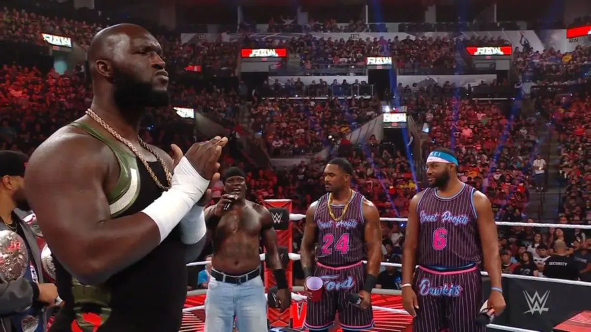 WWE Raw: Omos Joins The Bloodline In Six-Man Tag Match