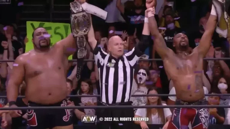 AEW Dynamite Main Event Swerve in Our Glory celebrating