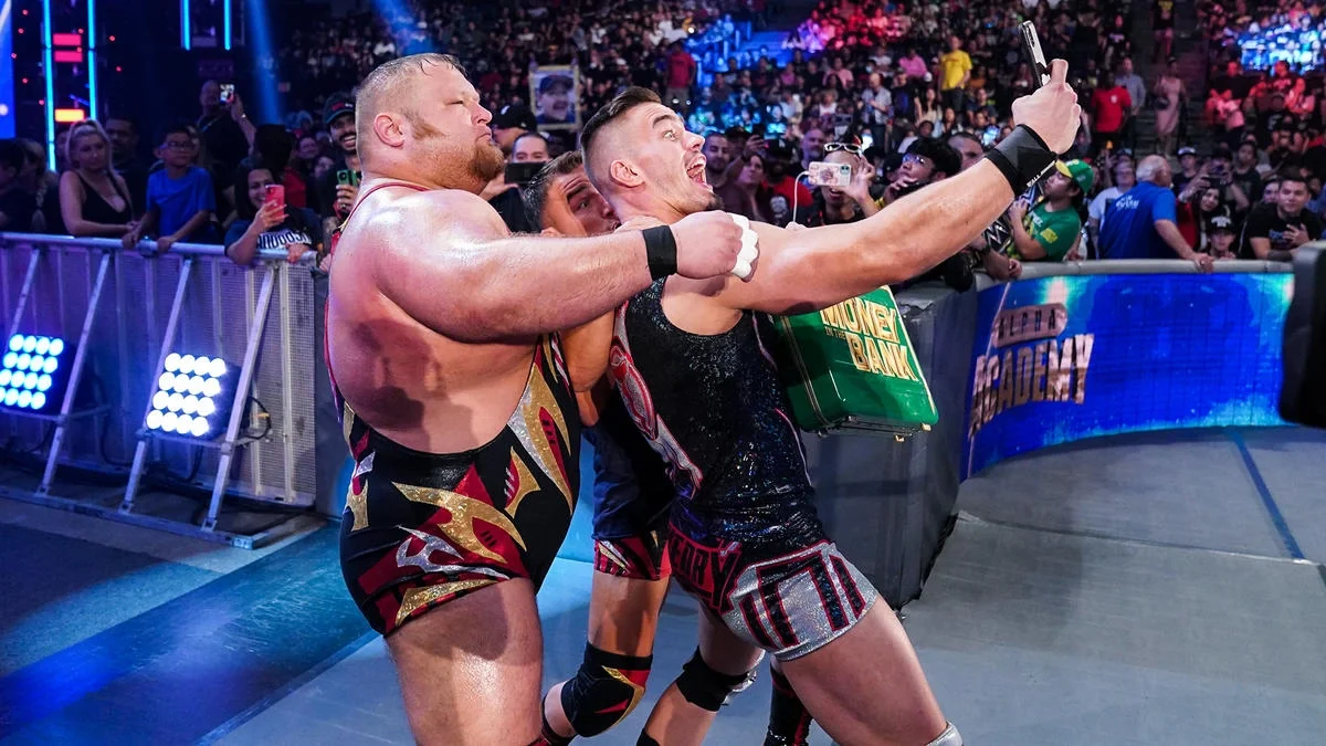 Theory & Alpha Academy Interrupt Brock Lesnar Promo On WWE Raw