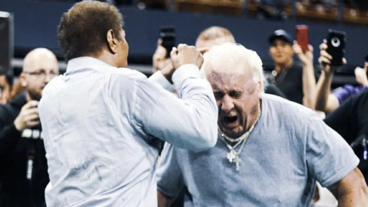 Ric Flair & Carlos Colon Involved In Brawl Following His Last Match