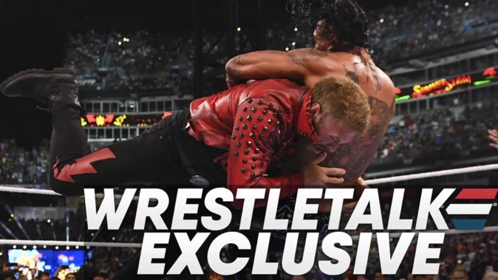 Edge spearing Damian Priest