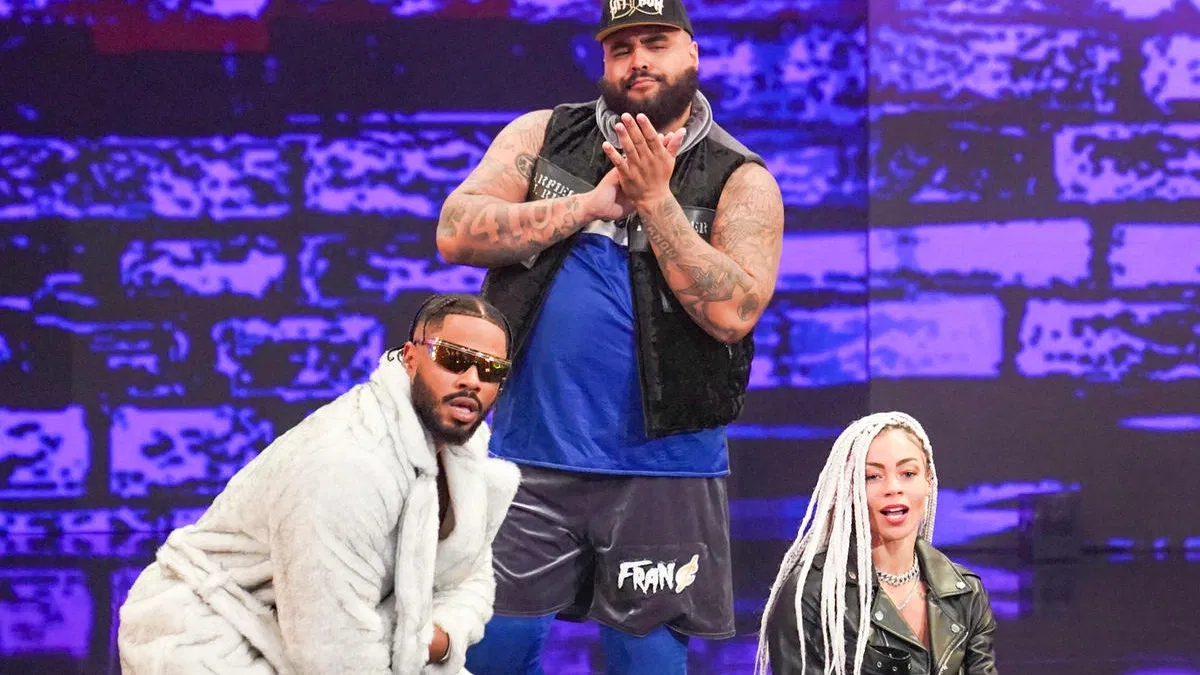 Hit Row making their entrance on their SmackDown return