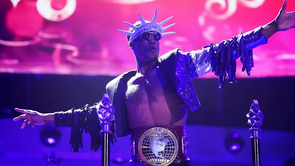 Velveteen Dream with the NXT North American Championship