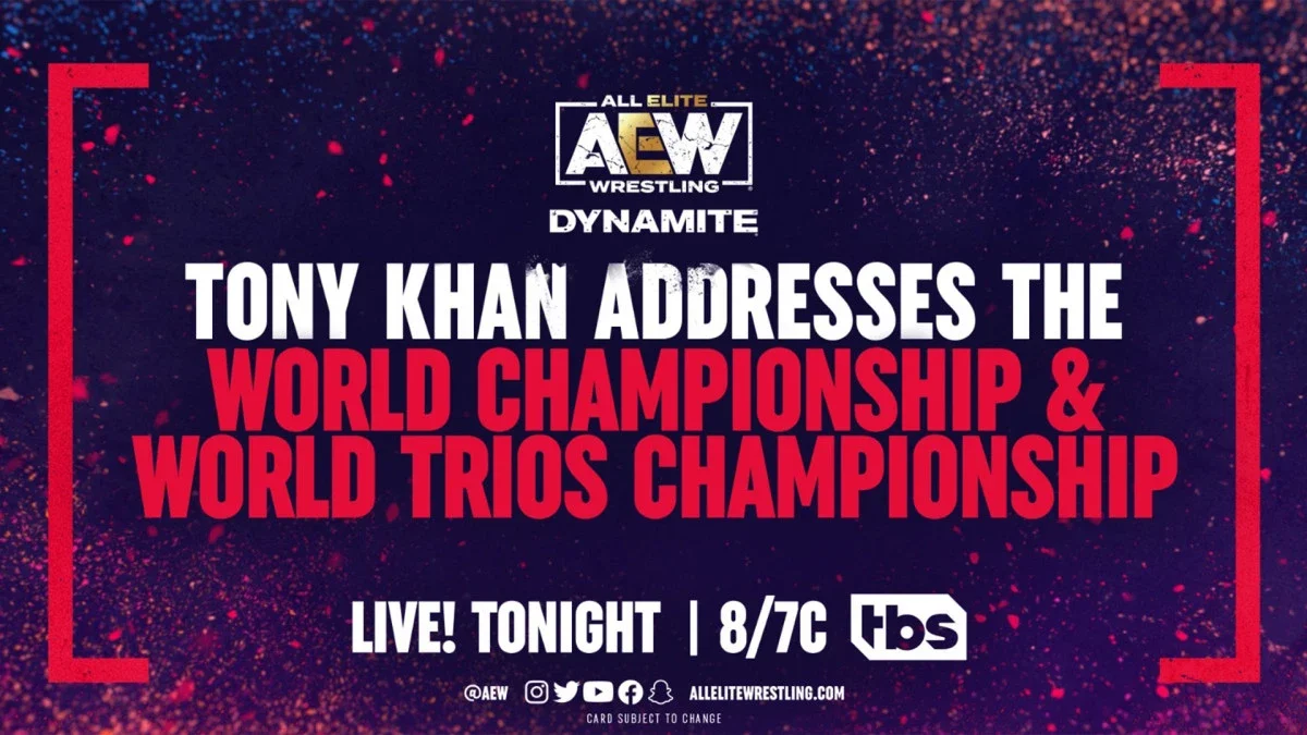Tony Khan To Address Future Of Championships On AEW Dynamite Amid Backstage Drama
