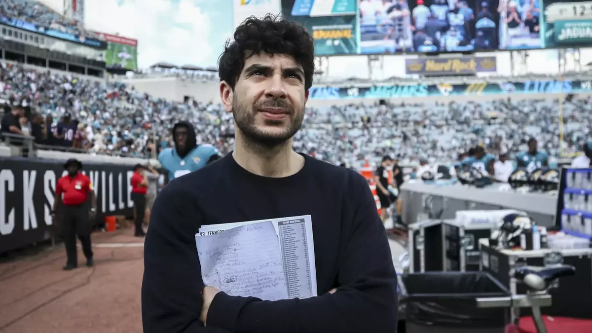 Tony Khan Spotted Hanging Out With Adam Cole After Jaguars Game
