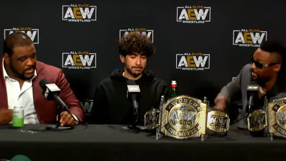 Tensions Run High With Swerve In Our Glory And Tony Khan During The AEW Media Scrum