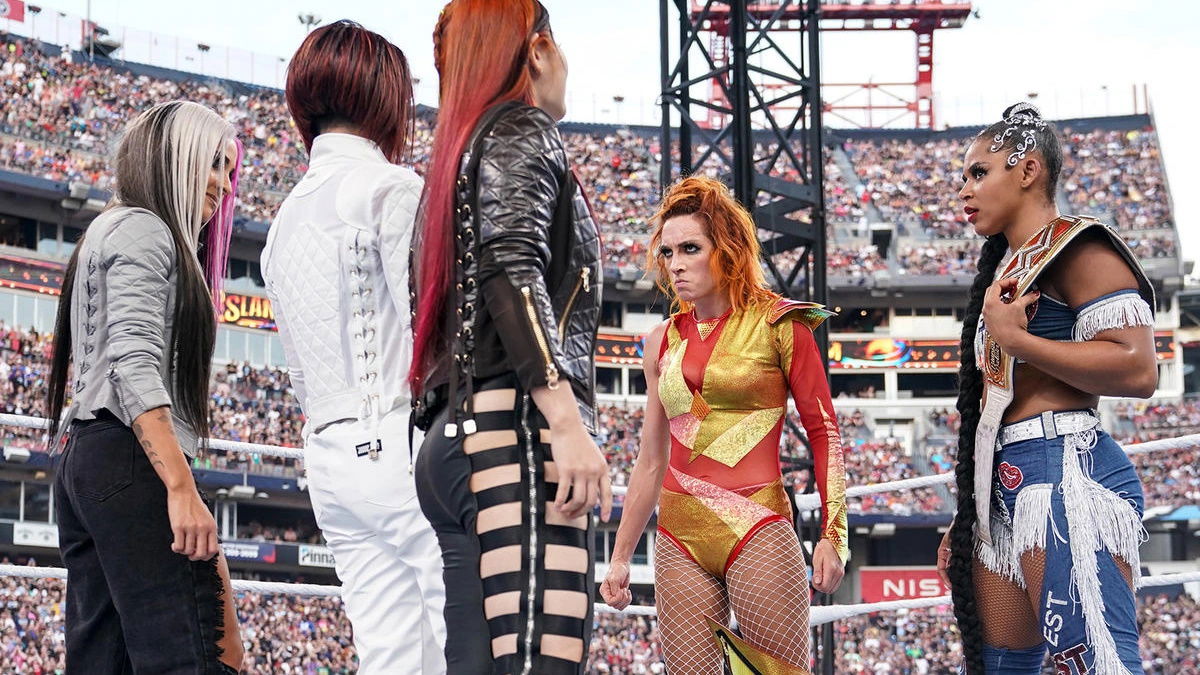 Becky Lynch Vs Jade Cargill - RAW - Cage Match