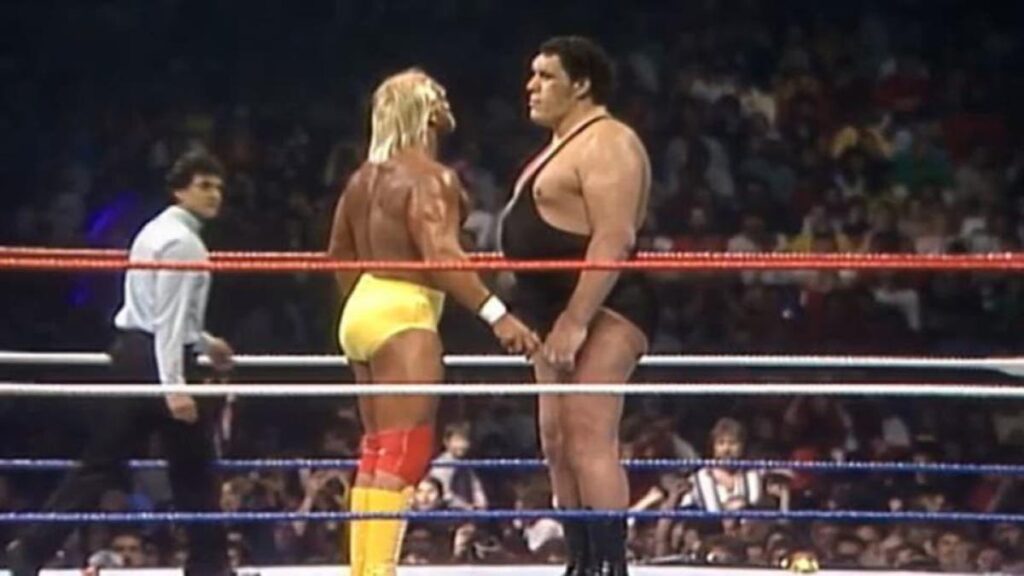 Hulk Hogan vs Andre The Giant at WWE WrestleMania 3