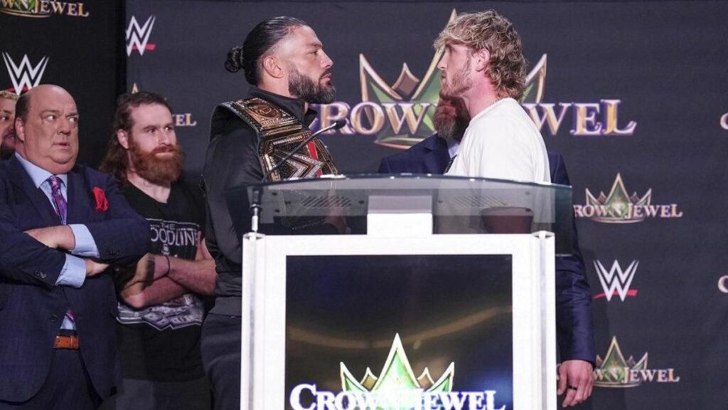 Top WWE Star Thinks Logan Paul Should Defeat Roman Reigns At Crown Jewel